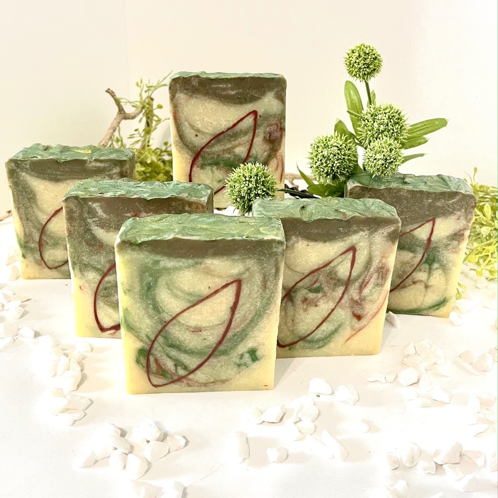 Tabacco and Bay leaf fragrance soap handmade (set of 5)